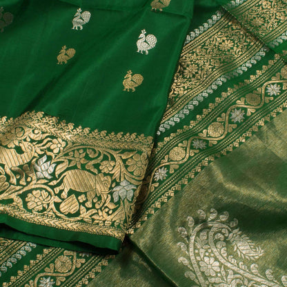 Handwoven Banarasi Katan Silk Saree-Rutambhara-RUTAMBHARA