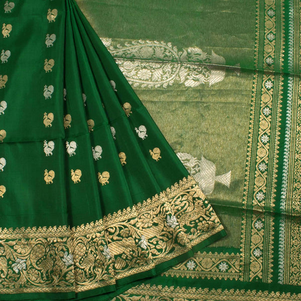 Handwoven Banarasi Katan Silk Saree-Rutambhara-RUTAMBHARA
