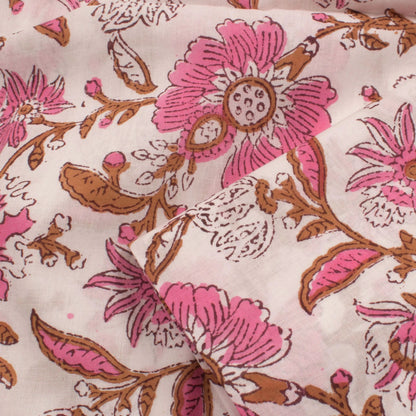 Hand Block Printed Cotton Salwar Suit Material-Rutambhara-RUTAMBHARA