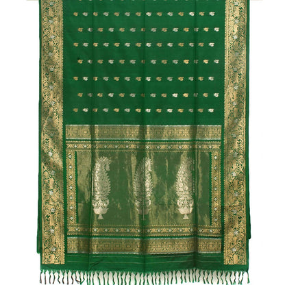 Handwoven Banarasi Katan Silk Saree-Rutambhara-RUTAMBHARA