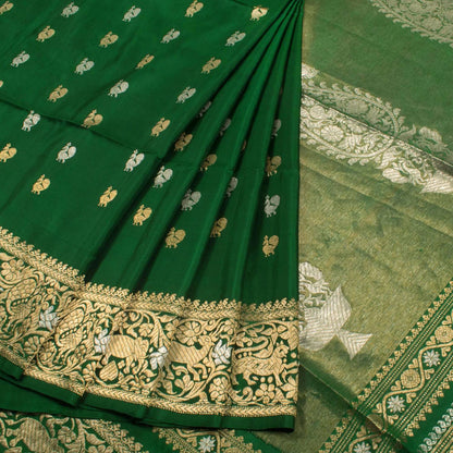 Handwoven Banarasi Katan Silk Saree-Rutambhara-RUTAMBHARA