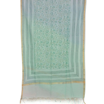 Hand Block Printed Cotton Salwar Suit Material-Rutambhara-RUTAMBHARA