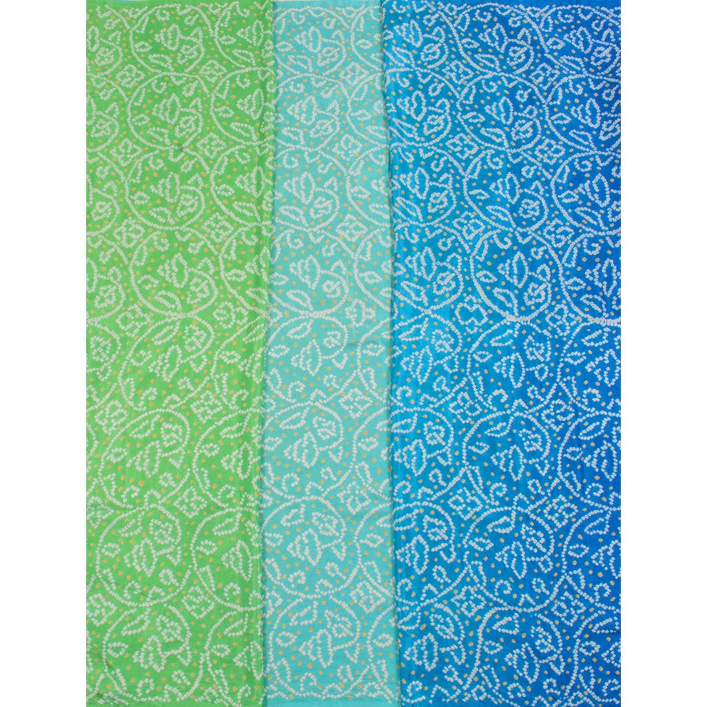 Handcrafted Bandhani Gajji Silk Saree