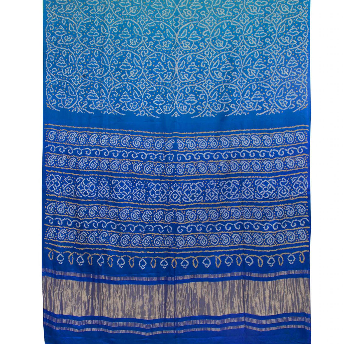 Handcrafted Bandhani Gajji Silk Saree