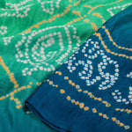 Handcrafted Bandhani Gajji Silk Saree-Rutambhara-RUTAMBHARA
