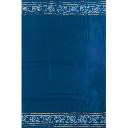 Handcrafted Bandhani Gajji Silk Saree-Rutambhara-RUTAMBHARA