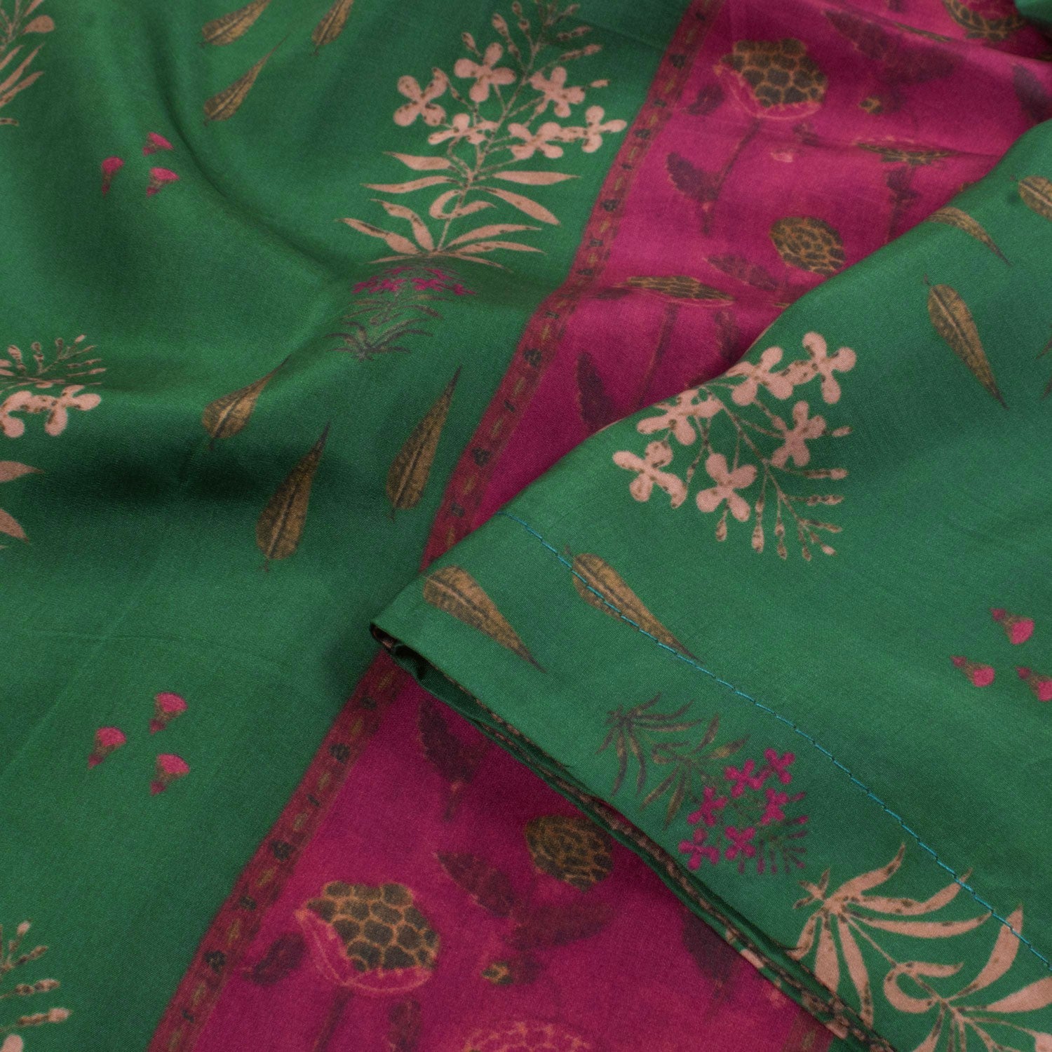 Screen Printed Soft Silk Salwar Suit Material-Rutambhara-RUTAMBHARA