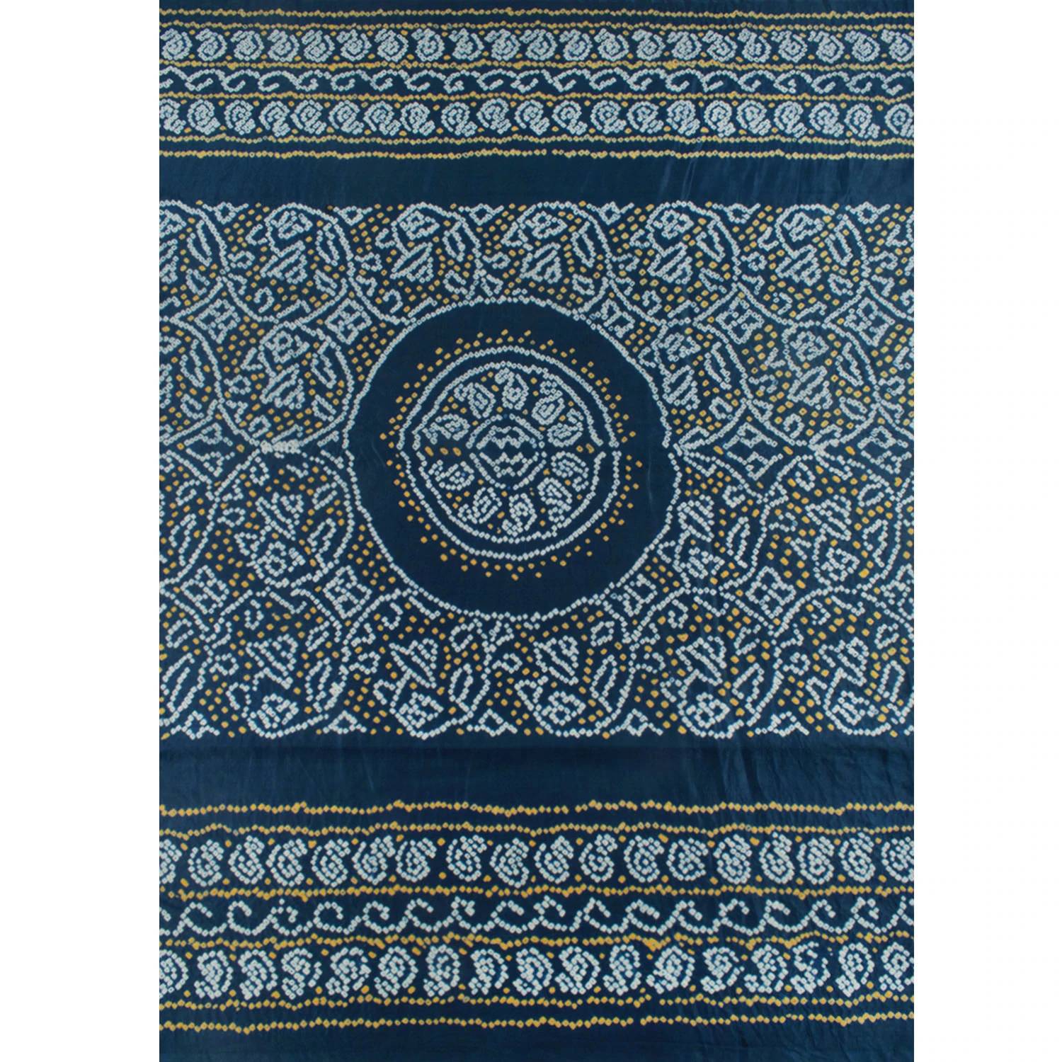 Handcrafted Bandhani Gajji Silk Saree-Rutambhara-RUTAMBHARA