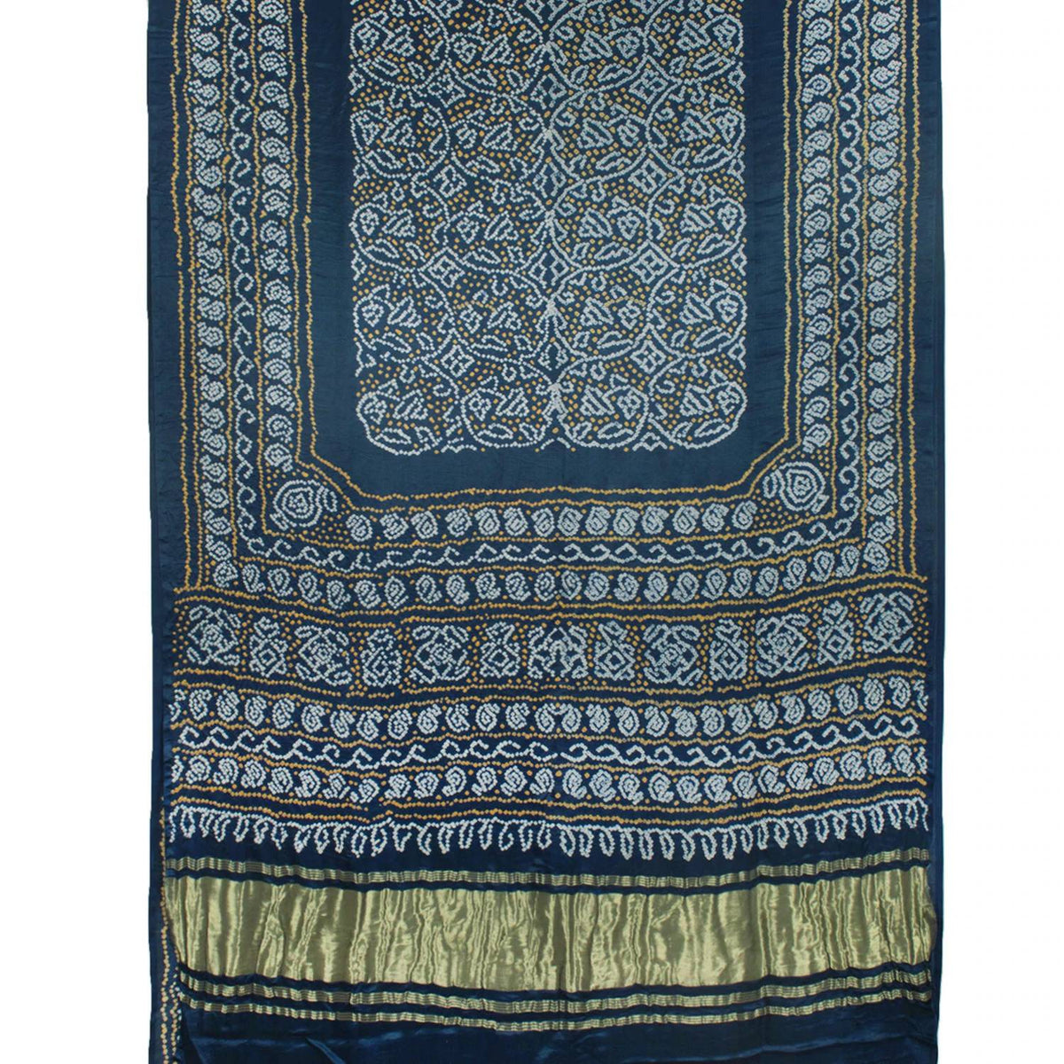Handcrafted Bandhani Gajji Silk Saree