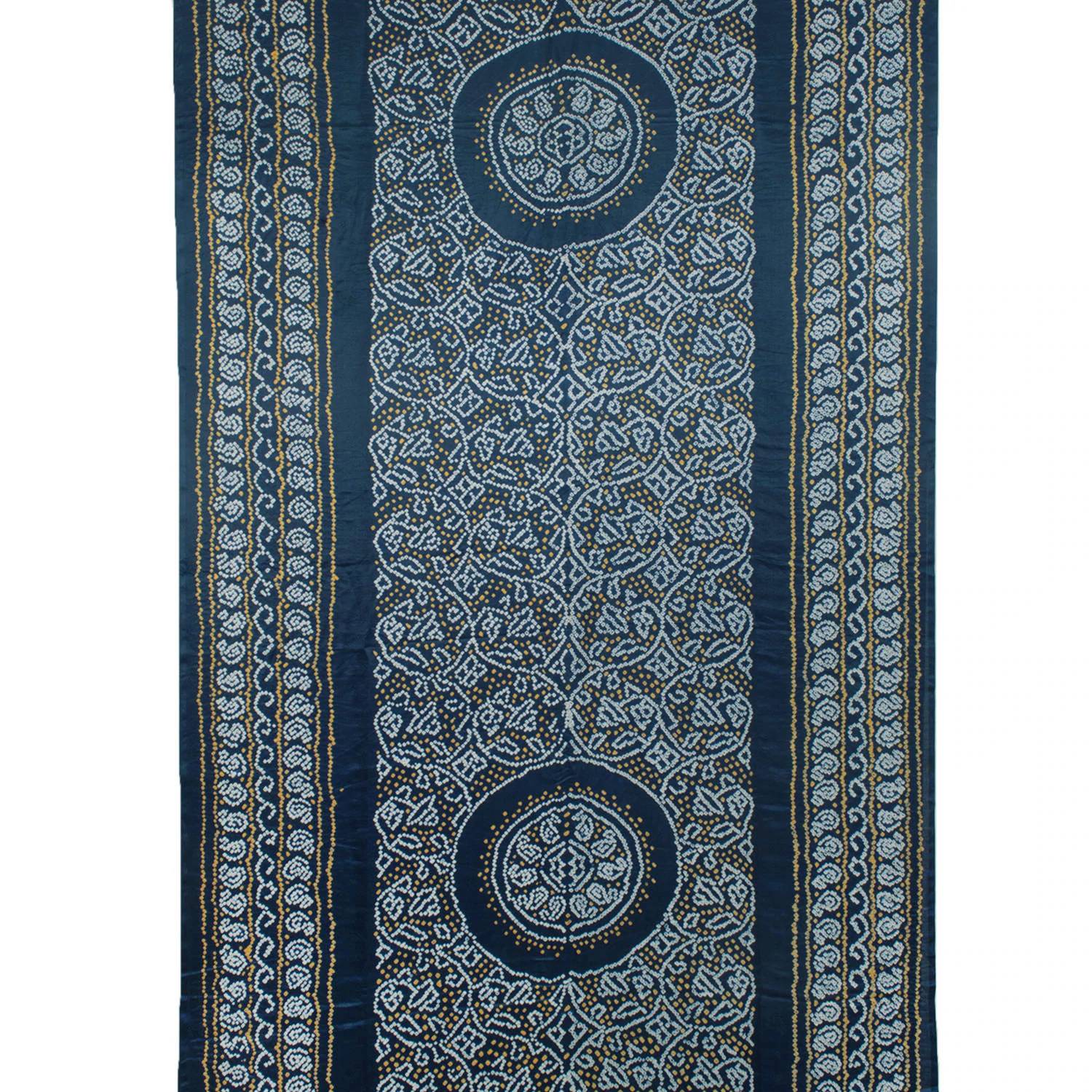 Handcrafted Bandhani Gajji Silk Saree-Rutambhara-RUTAMBHARA