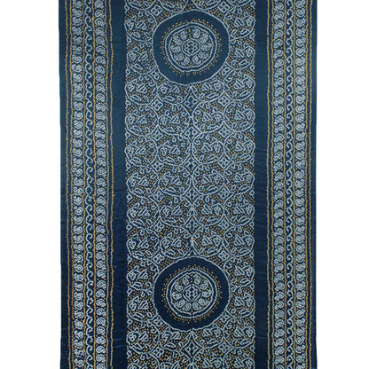 Handcrafted Bandhani Gajji Silk Saree-Rutambhara-RUTAMBHARA