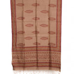 Hand Block Printed Geecha Silk Salwar Suit Material-Rutambhara-RUTAMBHARA