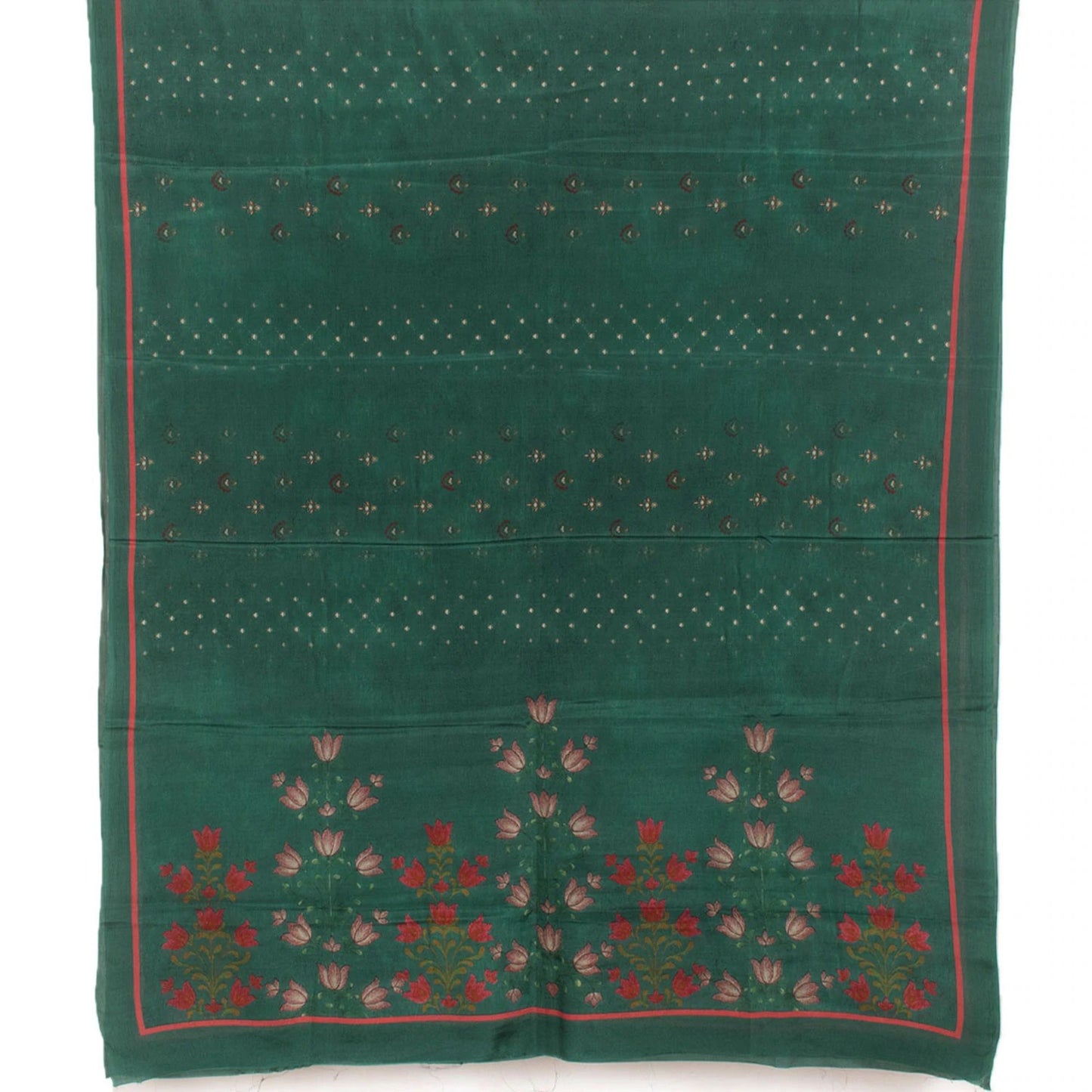 Screen Printed Crepe Silk Salwar Suit Material
