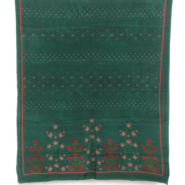 Screen Printed Crepe Silk Salwar Suit Material-Rutambhara-RUTAMBHARA