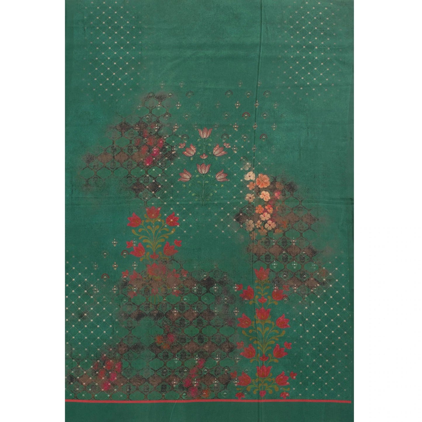 Screen Printed Crepe Silk Salwar Suit Material