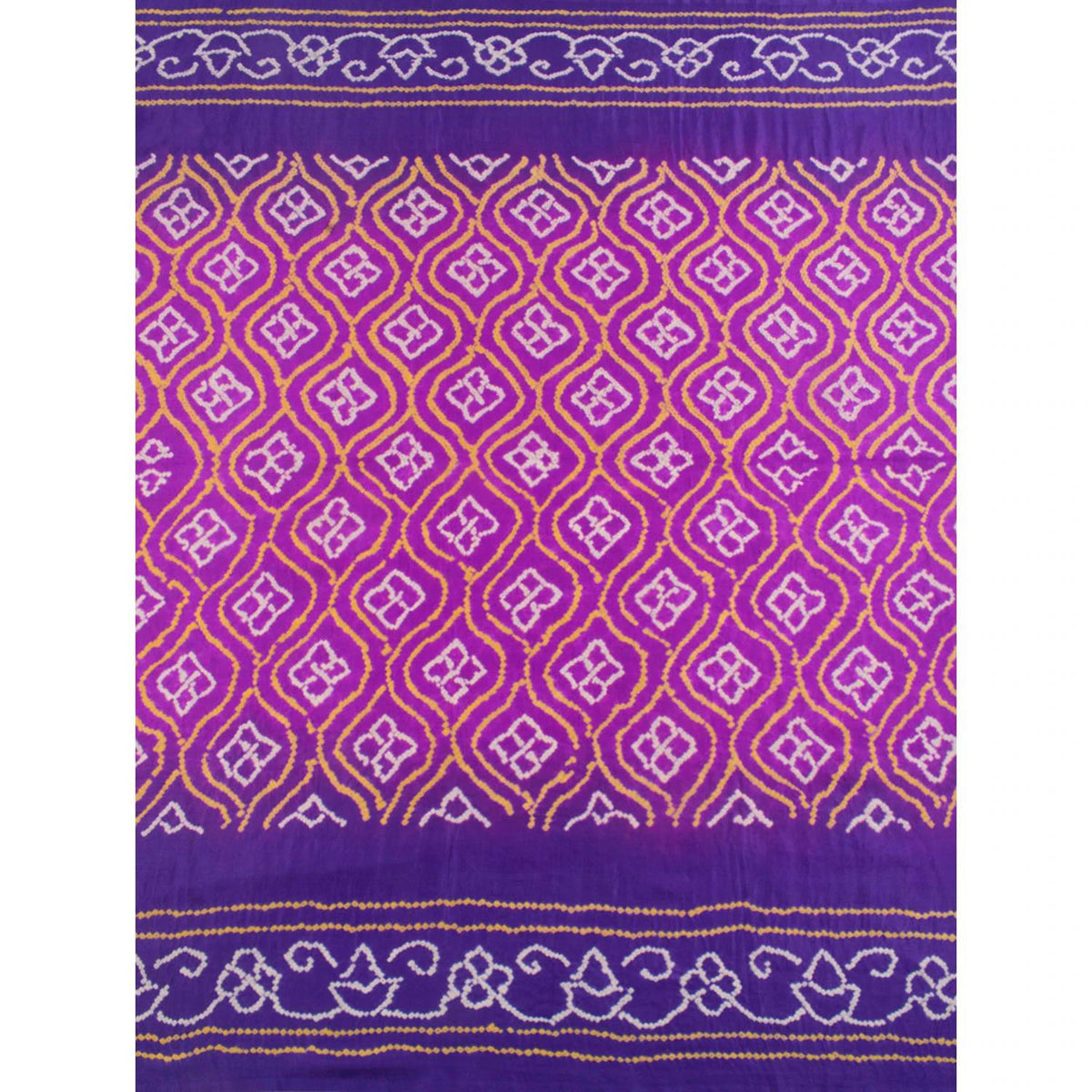 Handcrafted Bandhani Gajji Silk Saree