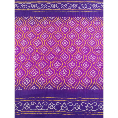Handcrafted Bandhani Gajji Silk Saree-Rutambhara-RUTAMBHARA