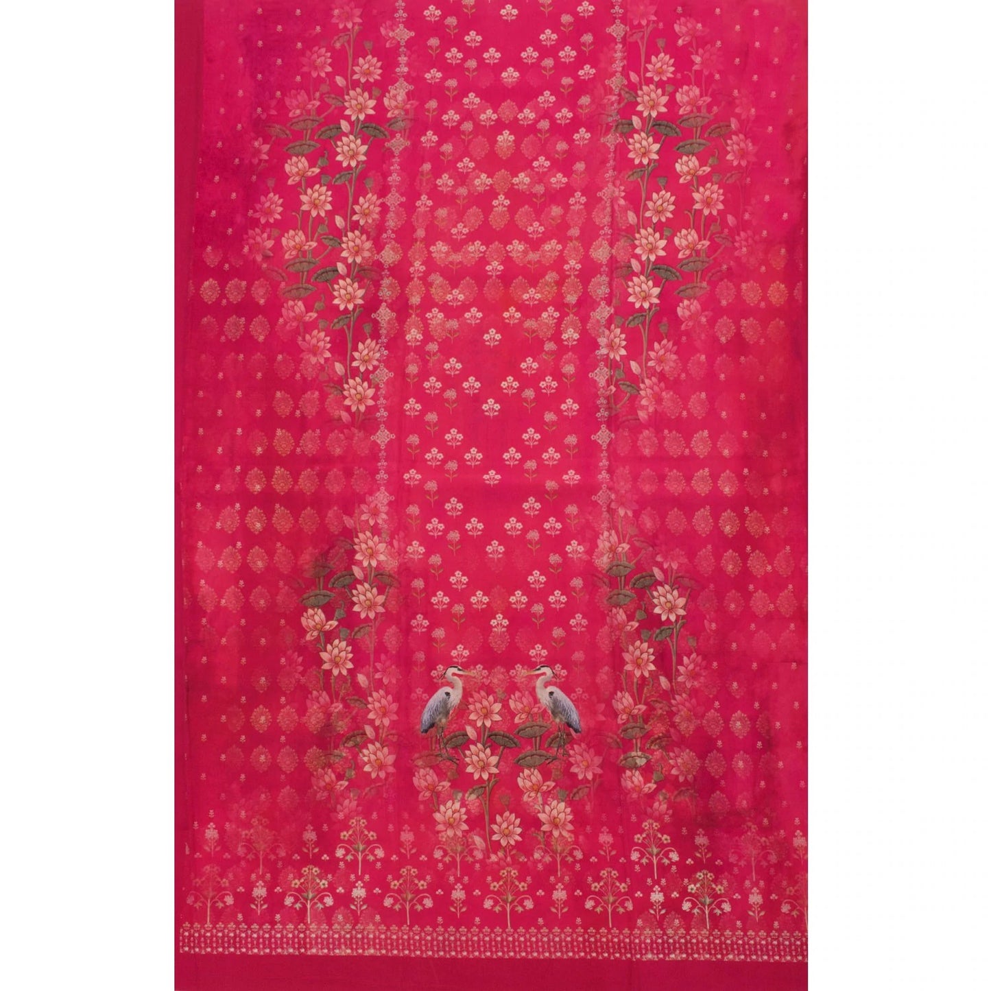 Screen Printed Crepe Silk Salwar Suit Material