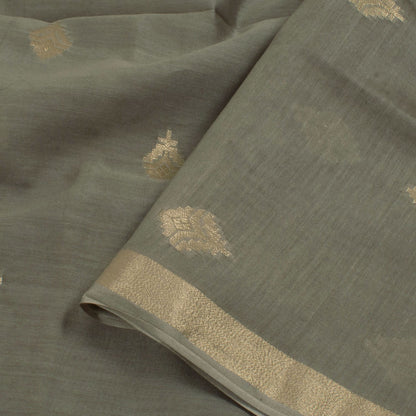 Handwoven Banarasi Muga Silk Salwar Suit Material-Rutambhara-RUTAMBHARA
