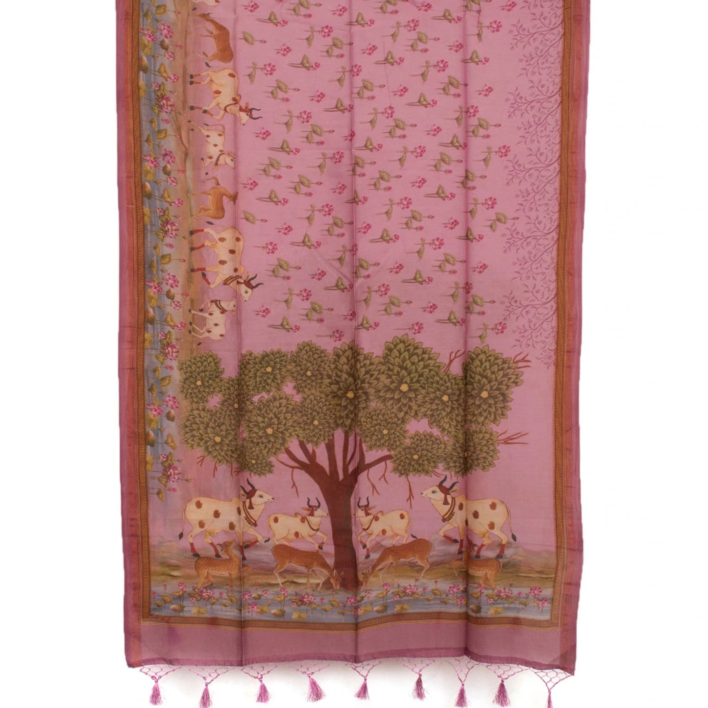 Handwoven Banarasi Muga Silk Salwar Suit Material
