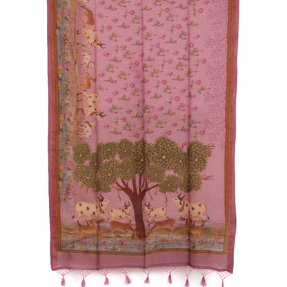 Handwoven Banarasi Muga Silk Salwar Suit Material-Rutambhara-RUTAMBHARA