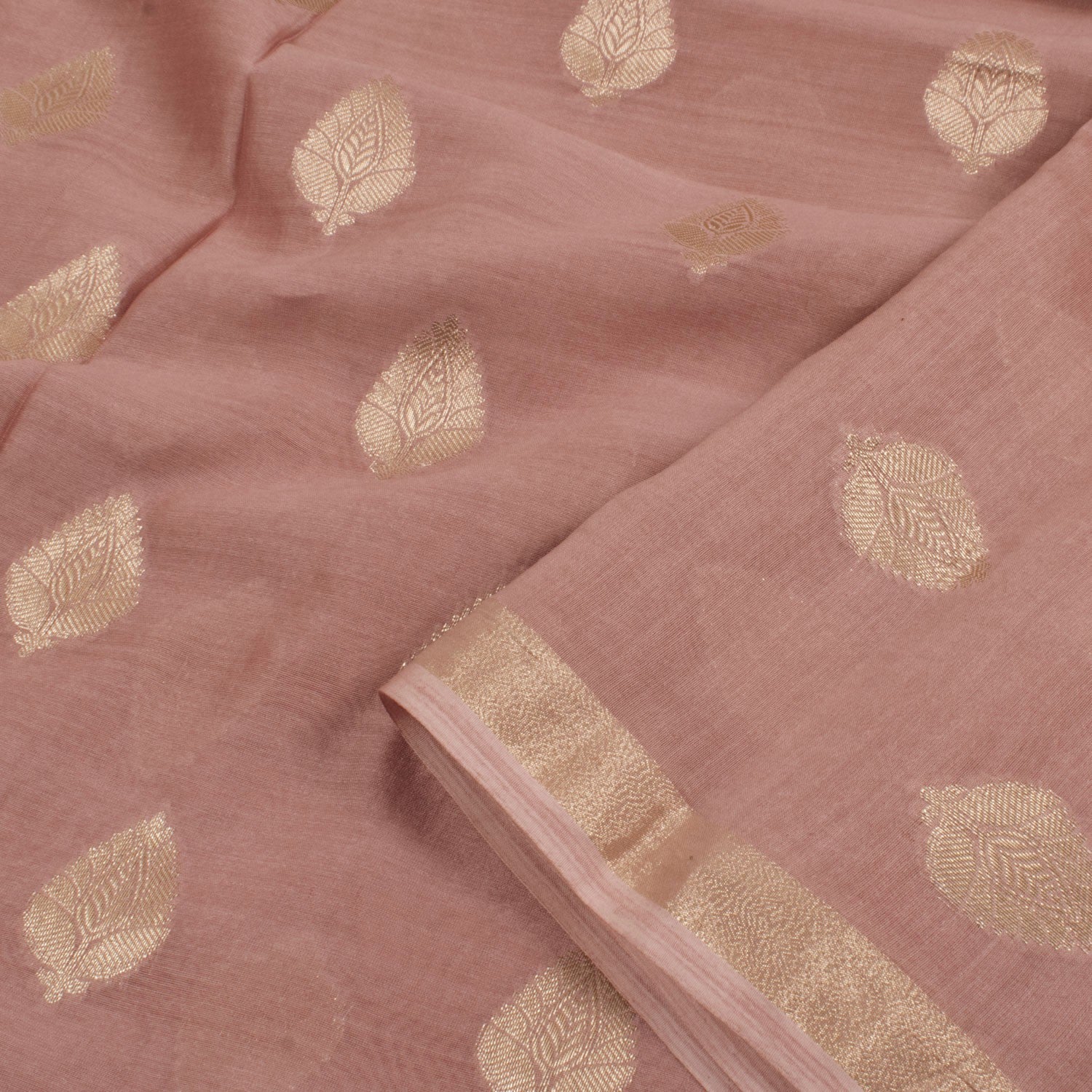 Handwoven Banarasi Muga Silk Salwar Suit Material-Rutambhara-RUTAMBHARA