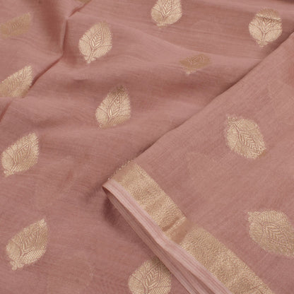 Handwoven Banarasi Muga Silk Salwar Suit Material-Rutambhara-RUTAMBHARA