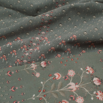 Screen Printed Giza Cotton Salwar Suit Material-Rutambhara-RUTAMBHARA