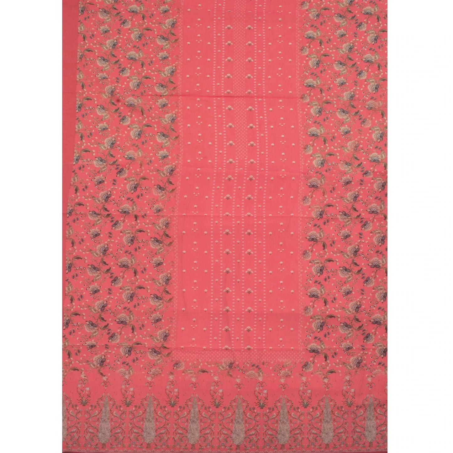 Screen Printed Giza Cotton Salwar Suit Material