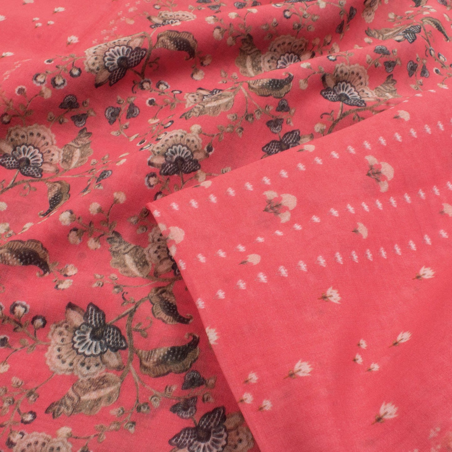 Screen Printed Giza Cotton Salwar Suit Material