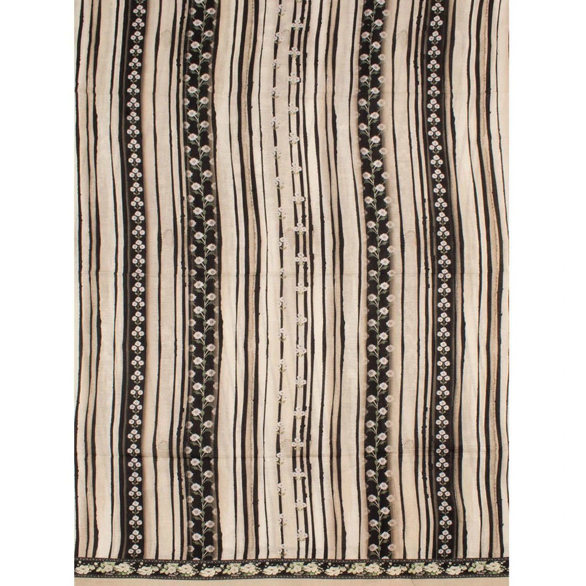 Screen Printed Linen Silk Salwar Suit Material