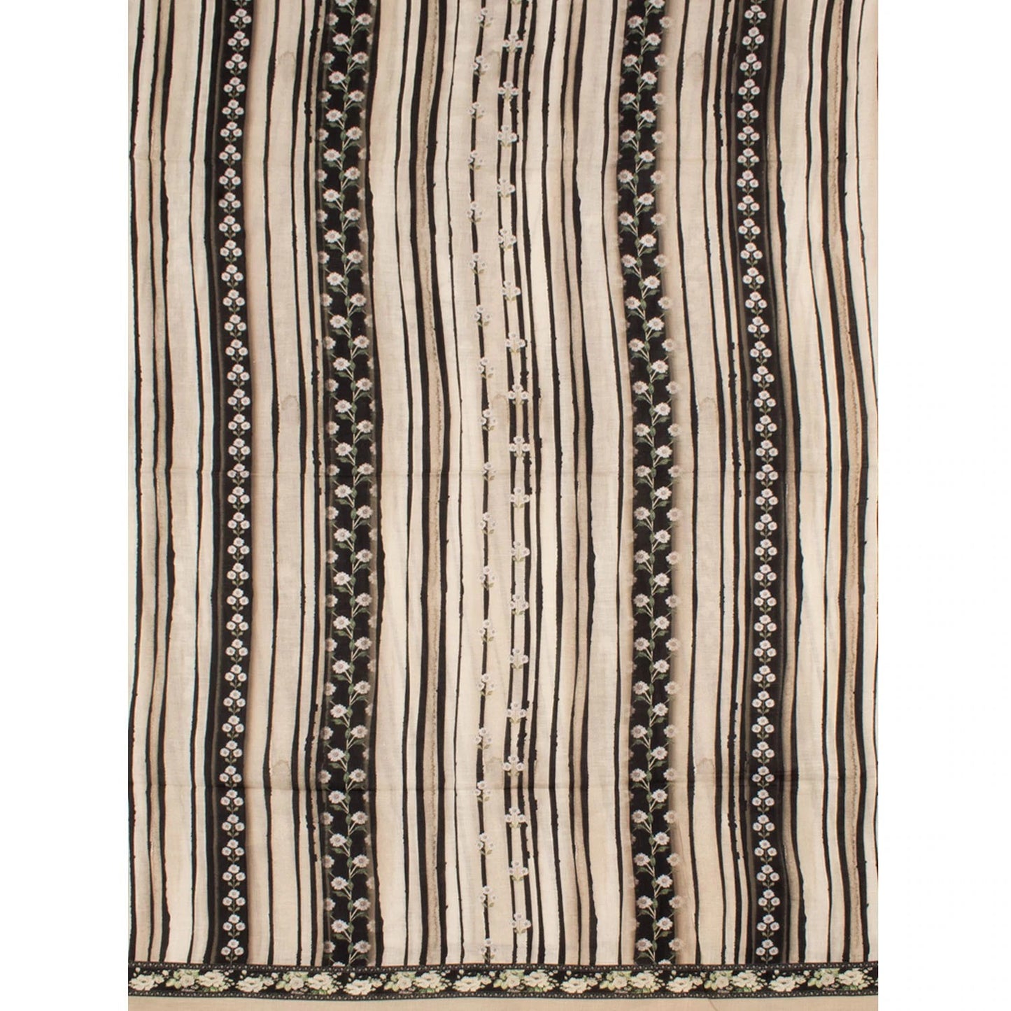 Screen Printed Linen Silk Salwar Suit Material