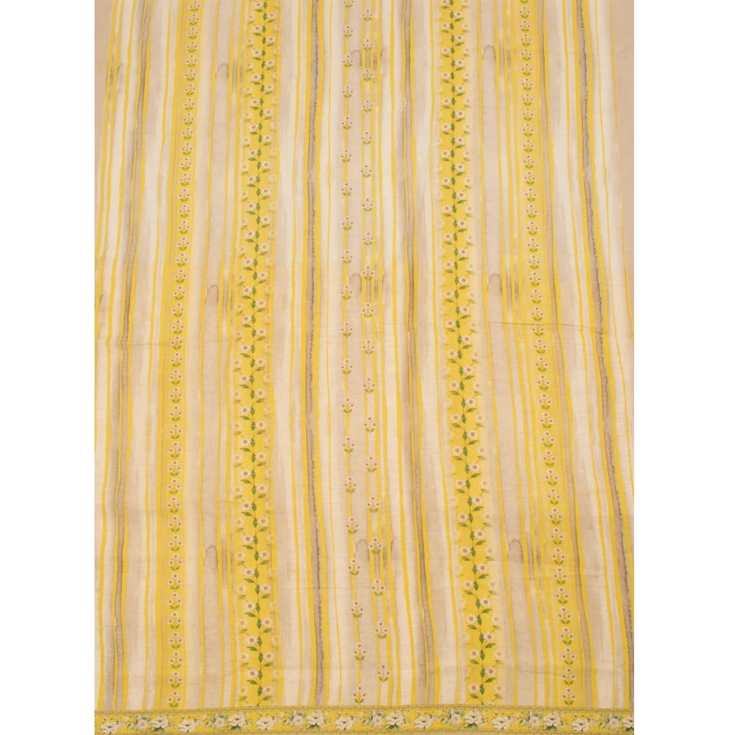 Screen Printed Linen Silk Salwar Suit Material