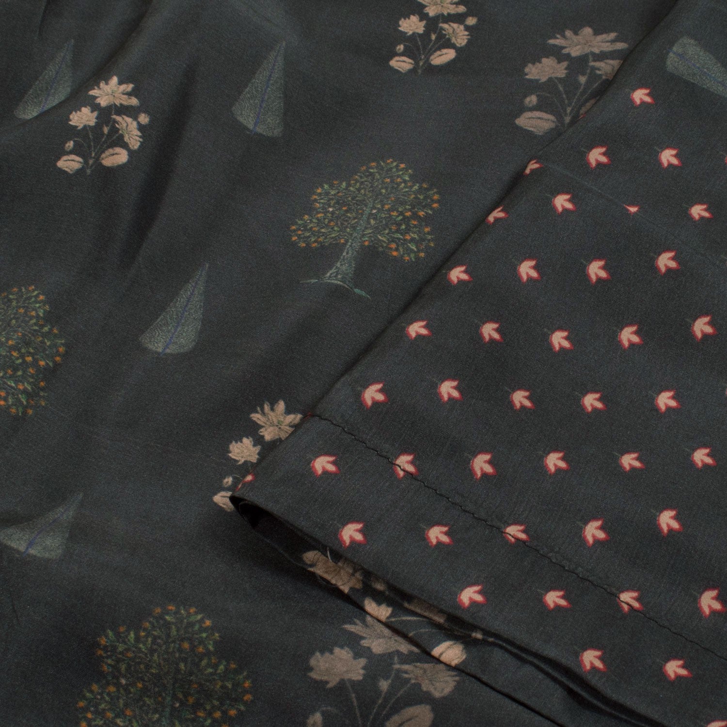 Screen Printed Soft Silk Salwar Suit Material-Rutambhara-RUTAMBHARA