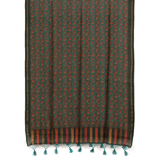 Handwoven Banarasi Muga Silk Salwar Suit Material-Rutambhara-RUTAMBHARA