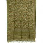 Hand Block Printed Geecha Silk Salwar Suit Material-Rutambhara-RUTAMBHARA