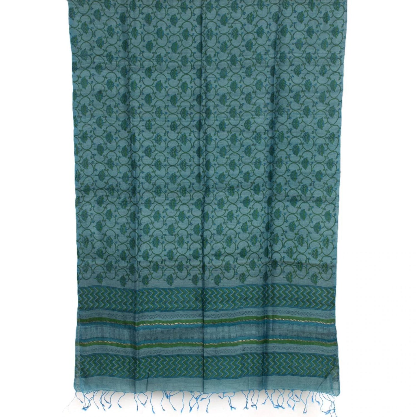 Hand Block Printed Geecha Silk Salwar Suit Material