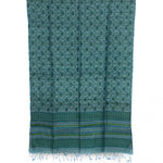 Hand Block Printed Geecha Silk Salwar Suit Material-Rutambhara-RUTAMBHARA