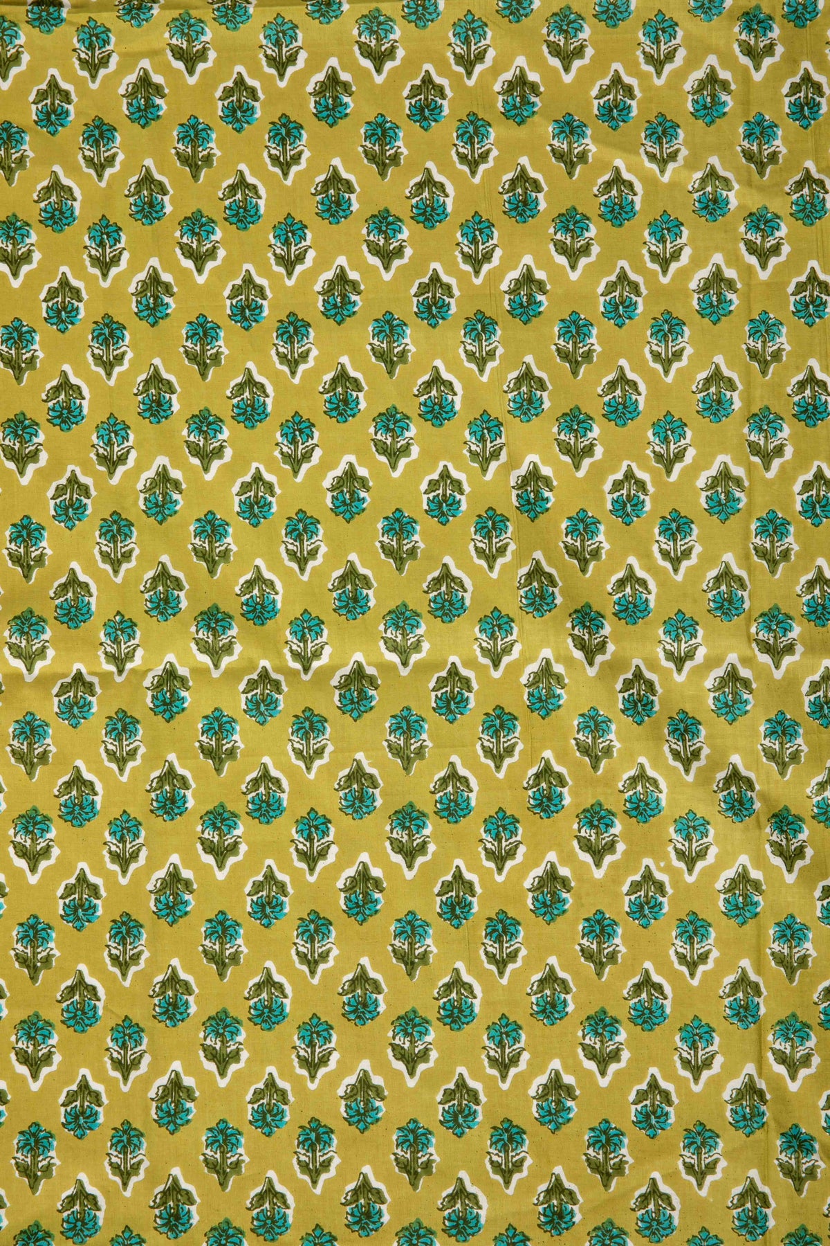 Siyahi - Dual Buta Sanganeri Print Fabric