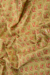 Siyahi - Green With Floral Border Cotton Fabric