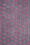 Siyahi-Teal And Pink Floral Cotton Fabric
