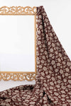 Siyahi - Natural Dyed Bagh Print Fabric With Floral Motif