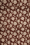 Siyahi - Natural Dyed Bagh Print Fabric With Floral Motif