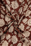 Siyahi - Natural Dyed Bagh Print Fabric With Floral Motif