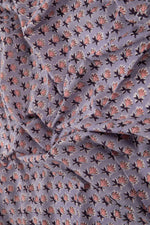 Siyahi - Soft Lavender With Lotus Motif Cotton Fabric-Rutambhara-RUTAMBHARA