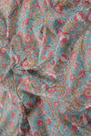 Siyahi - Pink Floral Sanganeri Cotton Fabric