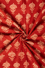 Siyahi - Traditional Bagh Print With Hand Made Floral Motif-Rutambhara-RUTAMBHARA