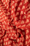 Siyahi - Traditional Bagh Print With Hade Made Floral Motif