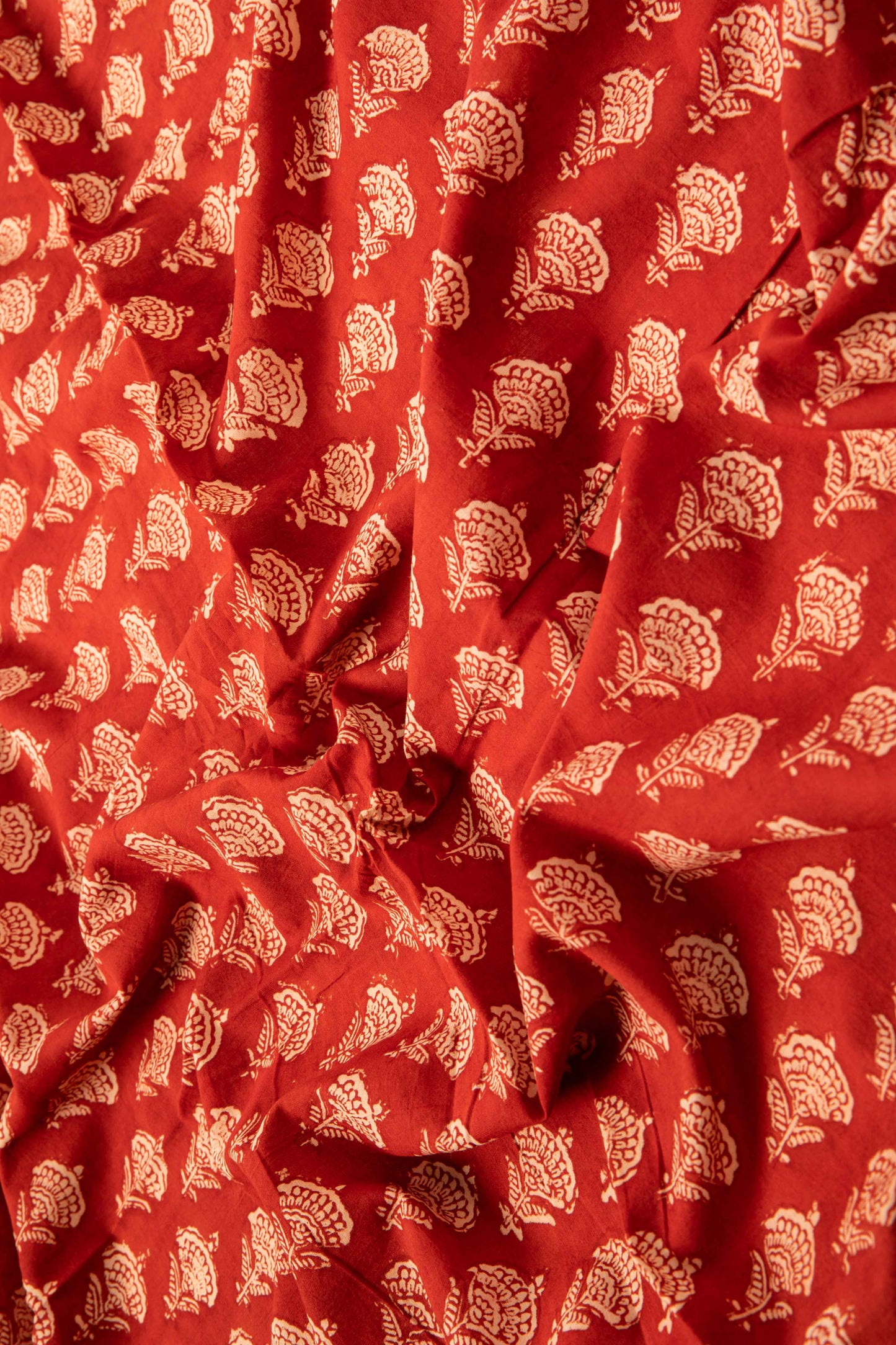 Siyahi - Traditional Bagh Print With Hade Made Floral Motif