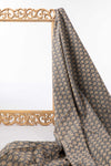 Siyahi - Handcrafted Sanganeri Lotus Motif Print Fabric